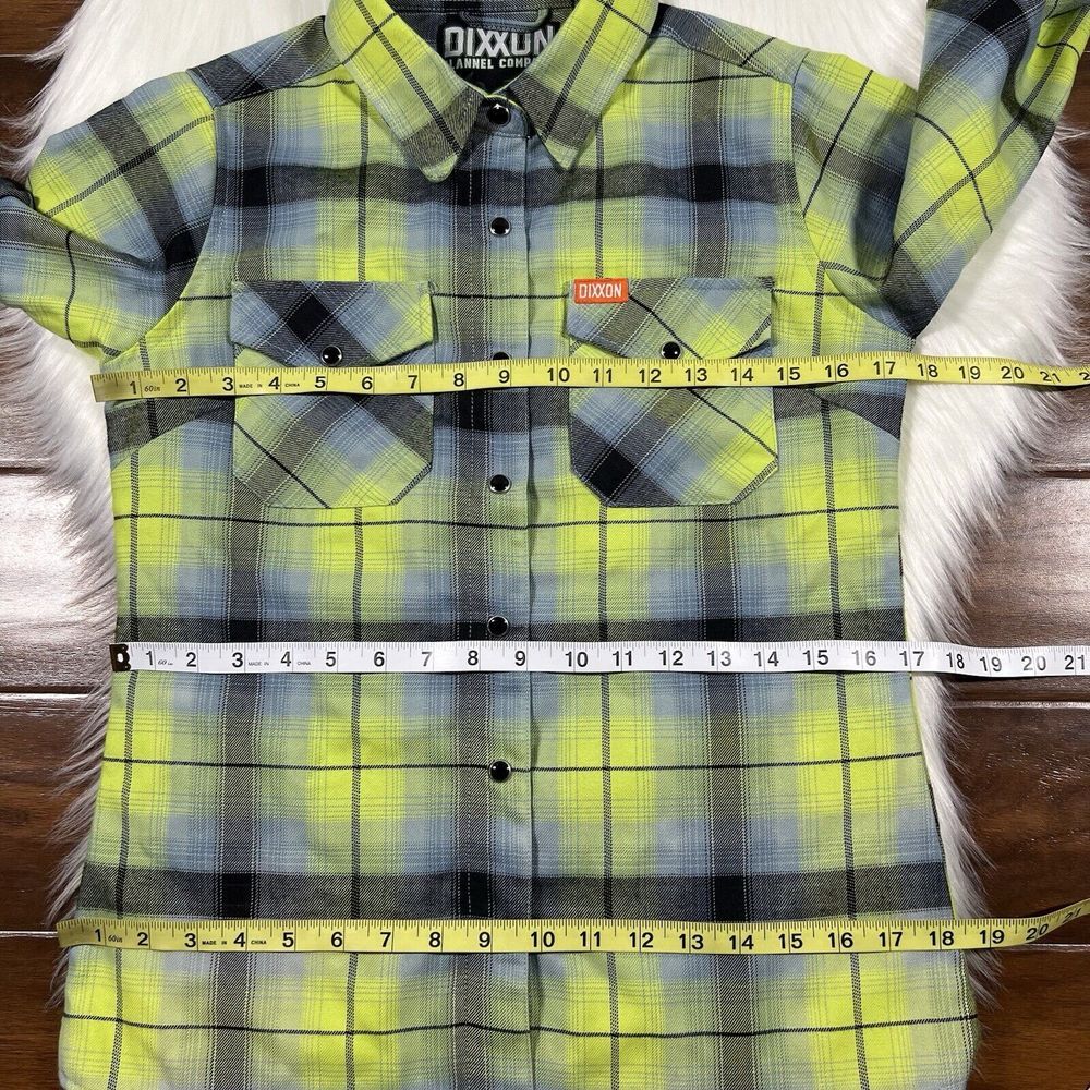 Dixxon Women's Size Small Plaid‎ The Challenger Flannel Shirt Top - Picture 4 of 9